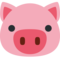 Pig Face emoji on Twitter